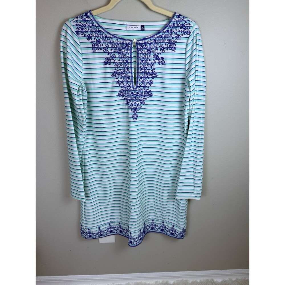 Cabana Life Dress Woman’s UPF 50 Cover Up Resort Cruise Vacation Coastal Medium